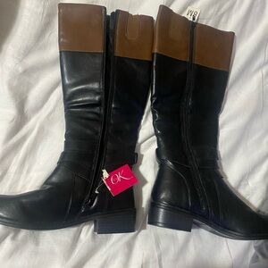 Ist Okey Boots Color Black and Brown Size 8M